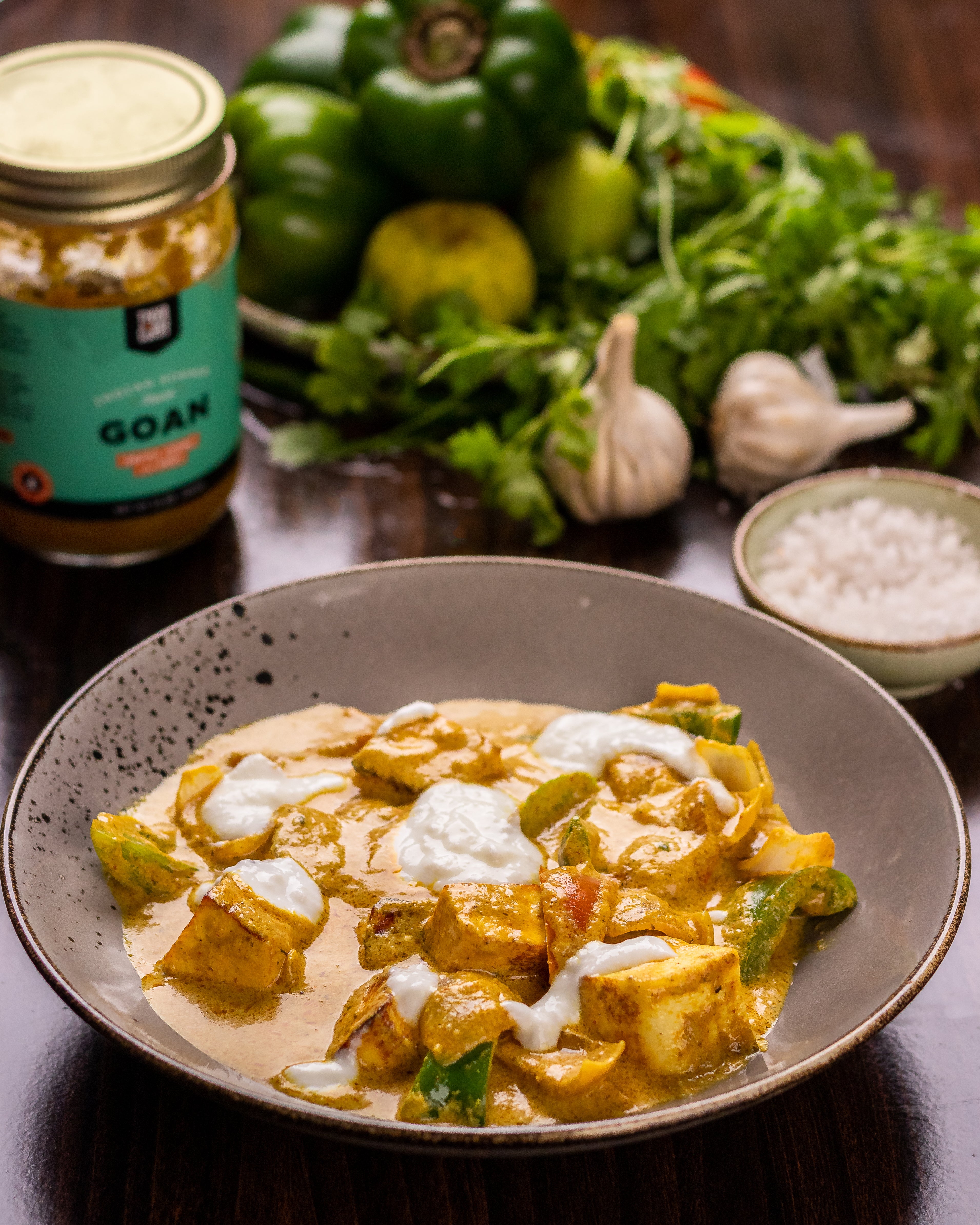 Golden Coconut Curry with Tofu & Veggies - Tikka N' Curry